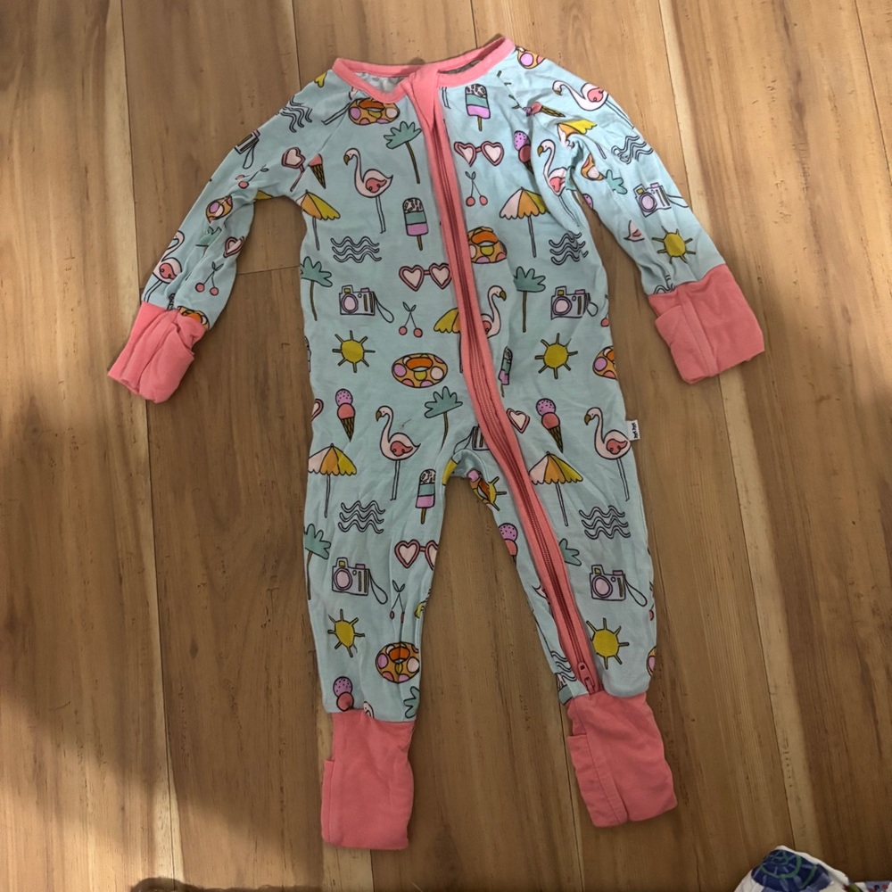 Little Sleepies Bamboo Colorful Kids One Piece Pajama